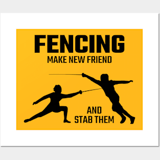 fencing Posters and Art